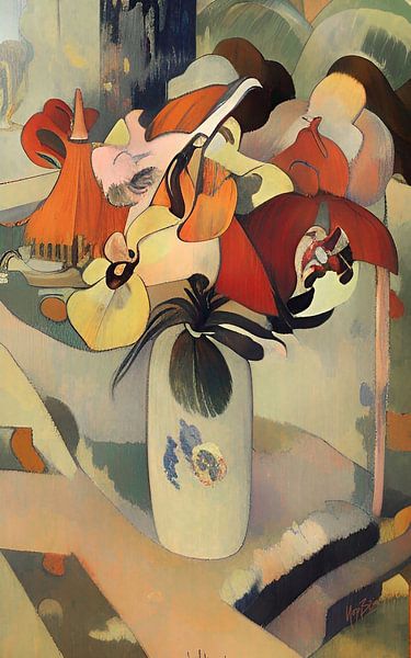 Vase with flowers by Nop Briex