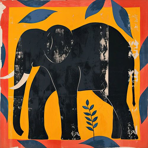 Olifant Afrika Poster Print