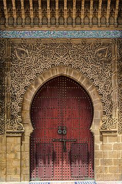 Moulay Ismail mausoleum portal in Meknes by Dieter Walther