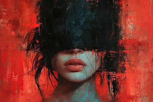 Portrait de femme expressive