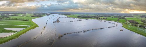 Overstroming van de Vecht bij stuw Vechterweerd