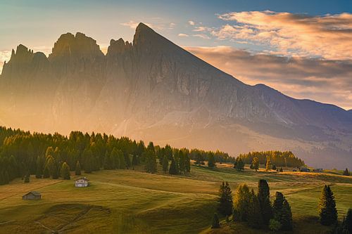 Lever de soleil sur l'Alpe di Siusi