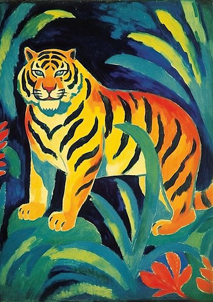 Tijger poster kunst print muurschildering kunst van Niklas Maximilian