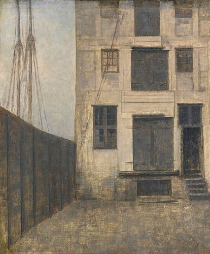 Het oude pakhuis in Christianshavn, Vilhelm Hammershøi