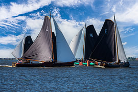Skutsjesilen Friesland. van Brian Morgan