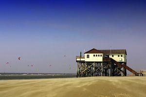 Pfahlbauten in St. Peter Ording