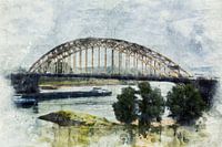 Die Waalbrücke in Nijmegen (Gemälde)