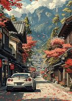 Wunderschöne Aussicht mit Nissan GTR