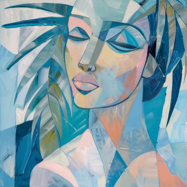 Cubist woman by Poster Art Shop