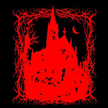 Dark castle - occult gothic art by Muhammad Abdurrohim