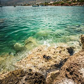 The coast on the island of Crete by Sven Hilscher