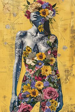 Vrouw Bloemensilhouet | Bloom Persona van Kunst Kriebels