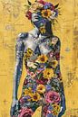 Frau Blume Silhouette | Bloom Persona von Kunst Laune Miniaturansicht