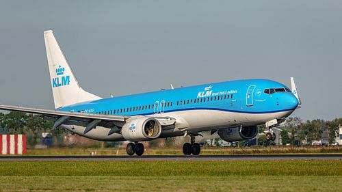 KLM Boeing 737-900 passagiersvliegtuig.