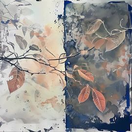 Seasonal leaf background by Ariadna de Raadt-Goldberg