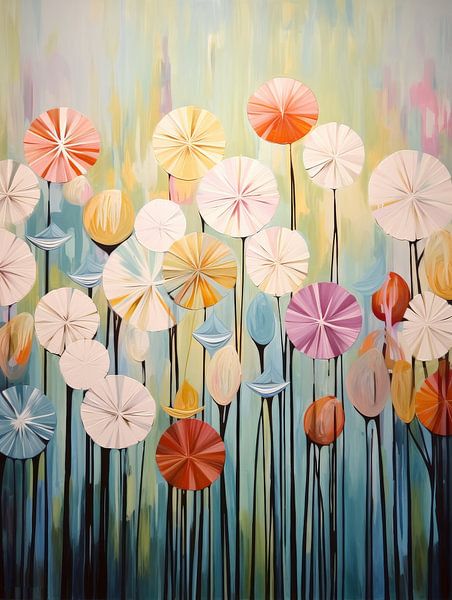 Bloemen abstract van Bert Nijholt