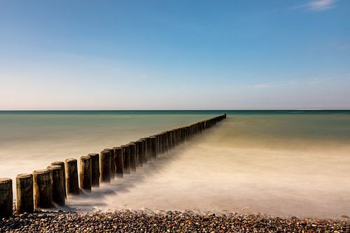 Groynes on the Baltic Sea by Marcus Beckert