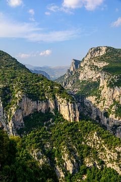 Die Landschaft der Gorges du Verdon in der Provence