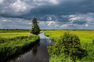Landschaften und Wolkenlandschaften über Drente