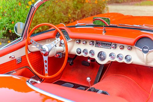 Chevrolet Corvette C1 klassieke sportwagen dashboard