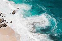 Mer d'un bleu éclatant, péninsule du Cap, Afrique du Sud