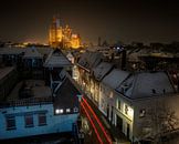 Kerk in steigers van Ruud Peters thumbnail