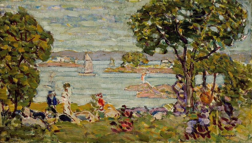 Maurice Prendergast-Cove, Maine by finemasterpiece