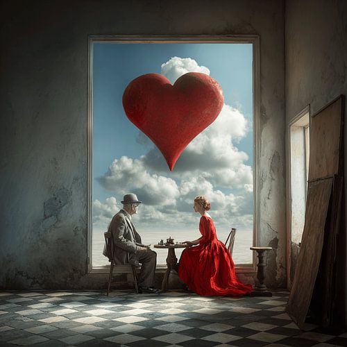 Checkmate in Love | Surreal Fine Art