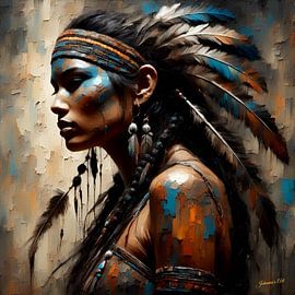 Native American Heritage 12 by Johannas Art Creations