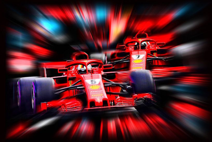 Vettel / Raikkonen 2018 van DeVerviersBelgium