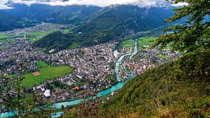 Interlaken vue d'en haut (Suisse)
