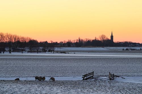 Sonnenaufgang in den Niederlanden