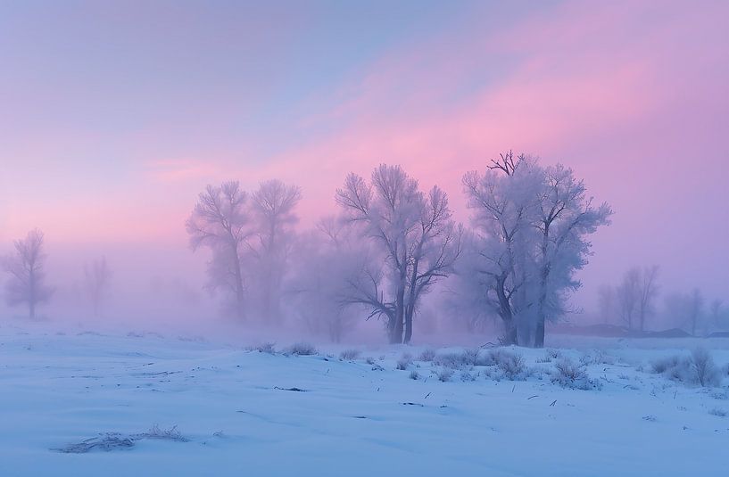 Baum im Winter von fernlichtsicht