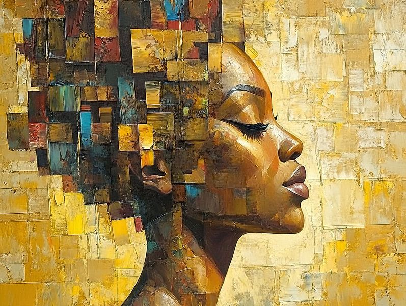 Cubist Whisper by Eye catching paintings
