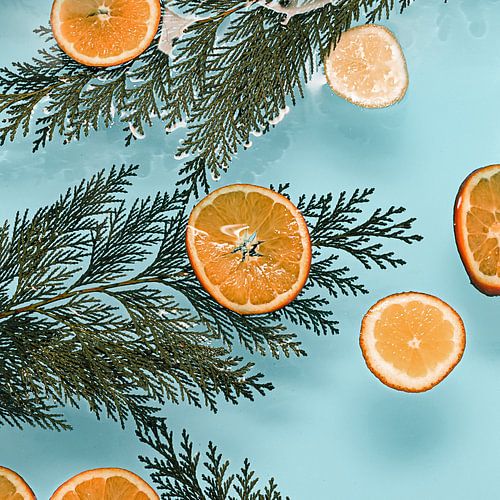 Valencia vibes - oranges // baby blue