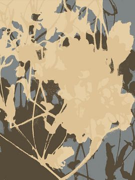 Japandi botanisch abstract in rustige kleuren