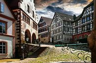 Oude stad met vakwerkhuizen van Jürgen Wiesler thumbnail