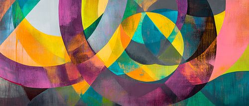 Abstracte kleuren en vormen