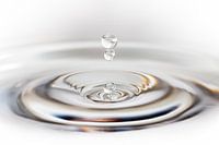Cercles de gouttes d'eau