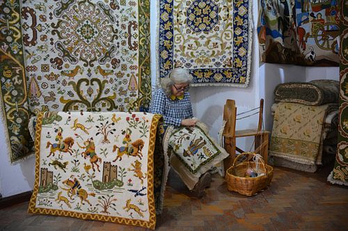 Tapijten borduren, Alentejo Portugal