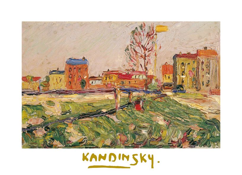 Schwabing - Suburban Houses by Wassily Kandinsky by Peter Balan