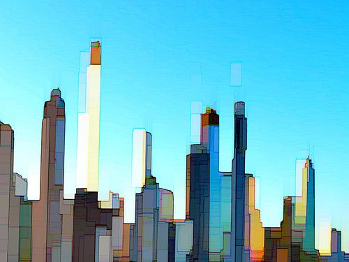 23. city-art, abstract, city D.