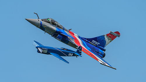Caudron C-460 Rafale en Rafale Solo Display Team.
