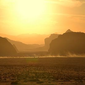 Sunset in the Wadi Rum by Aart Reitsma