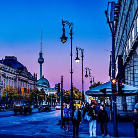 Berlijn Herfst Zonsondergang #8 van A. David Holloway