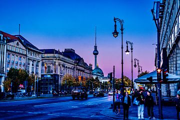 Berlijn Herfst Zonsondergang #8 van A. David Holloway