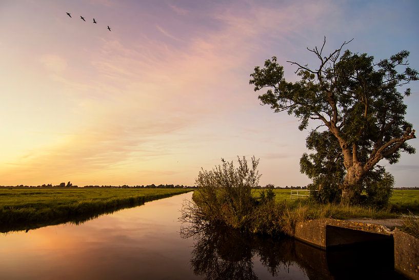 Zonsondergang van Jan de Jong
