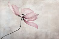 Delicate bloem in roze van Japandi Art Studio thumbnail
