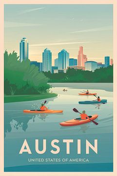 Austin, Texas van Poster Art Shop