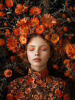 Rust in Bloemen: Dromerig en Sereen Portret